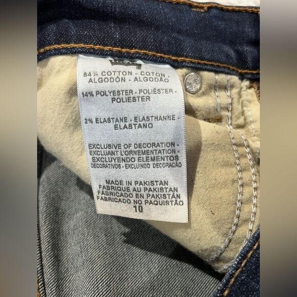 Levi's The Original Jeans Perfectly Slimming 512 Jeans Dark Blue Wash Size 10 - Picture 7 of 8